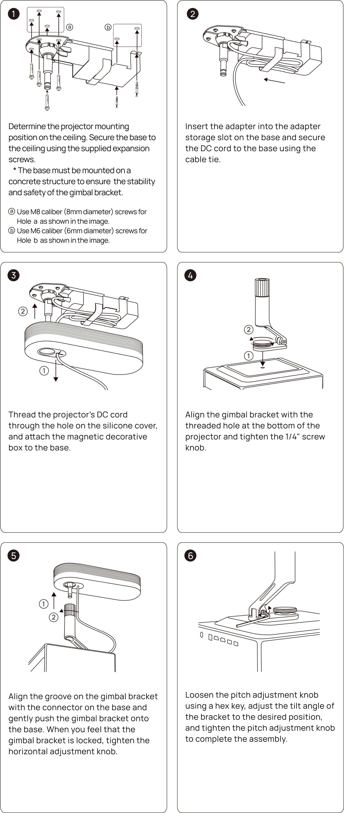 XGIMI Ceiling Mount mountingguide-m.jpg__PID:647dbf1d-d385-454b-800d-86c6867c0501