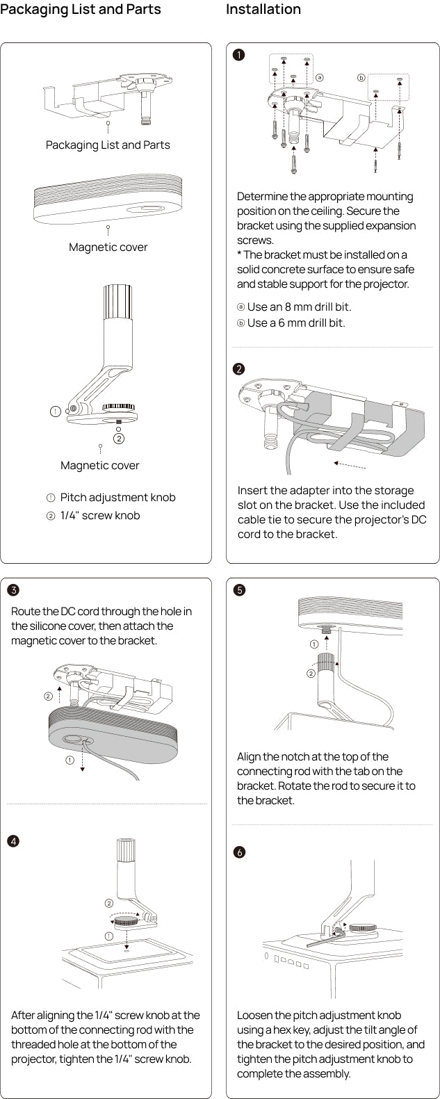 XGIMI Ceiling Mount mountingguide-m.jpg__PID:647dbf1d-d385-454b-800d-86c6867c0501