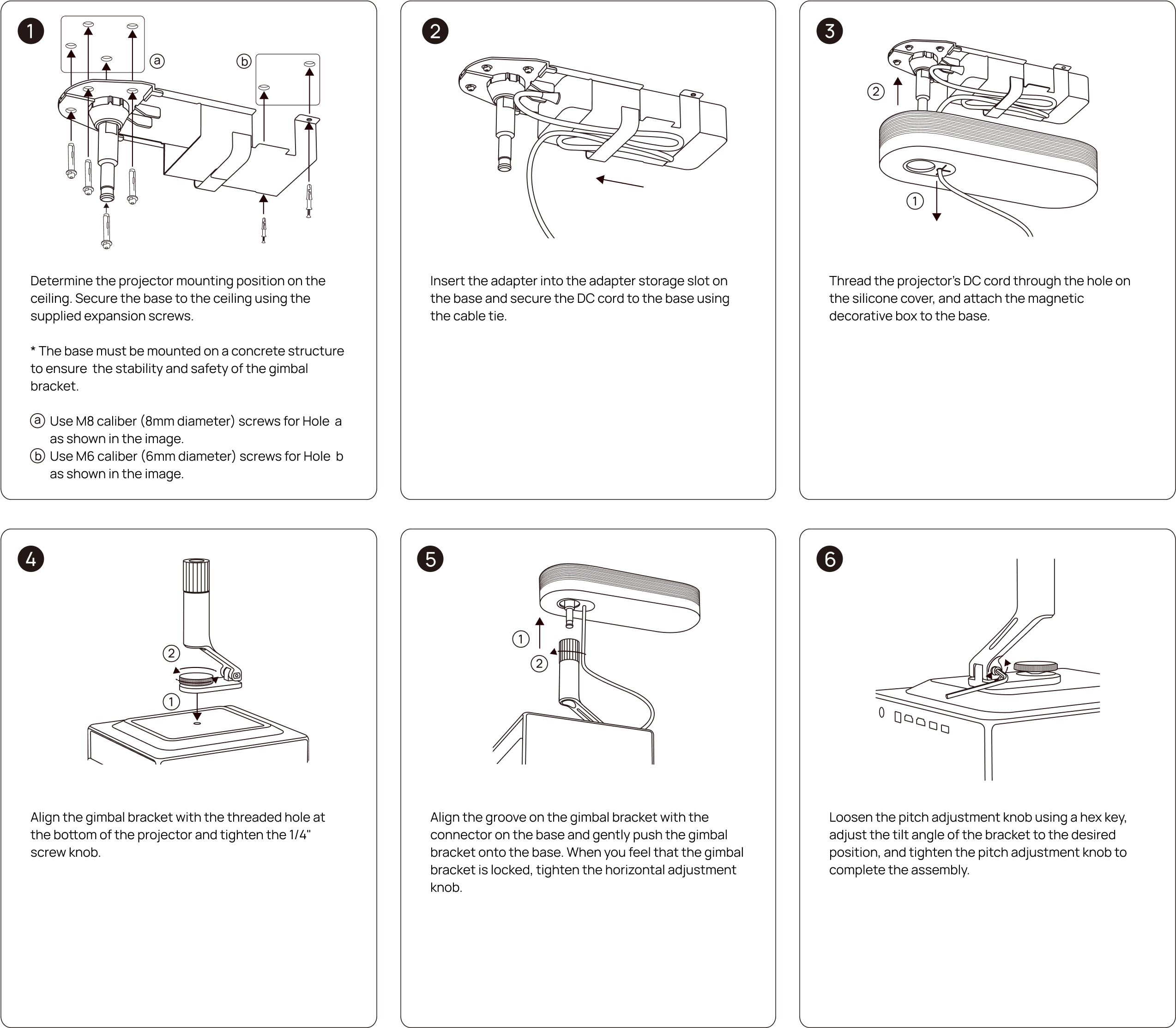 XGIMI Ceiling Mount mountingguide.png__PID:59647dbf-1dd3-4575-8b00-0d86c6867c05