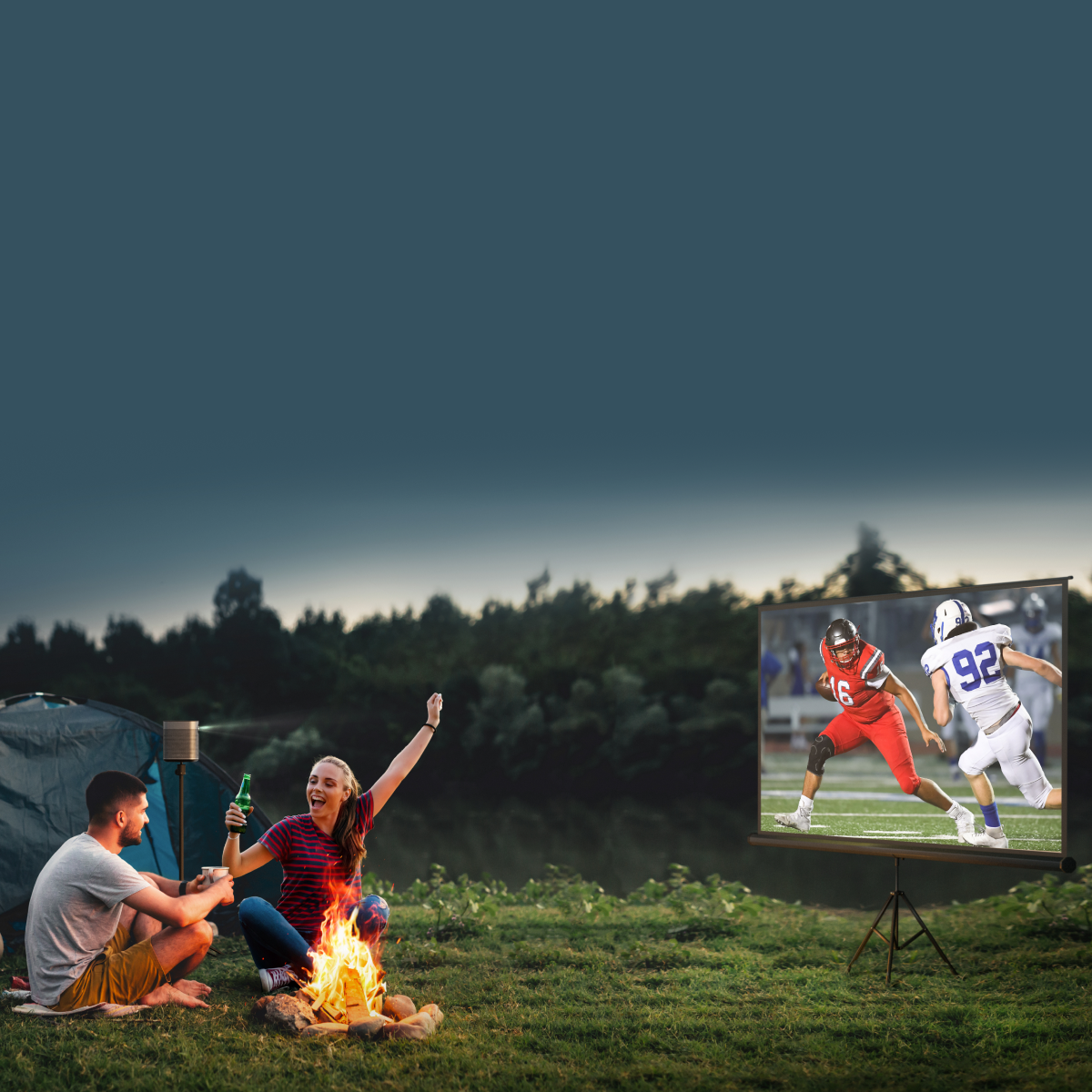 Go Big at Home! Order a Projector For Your Big Game Party